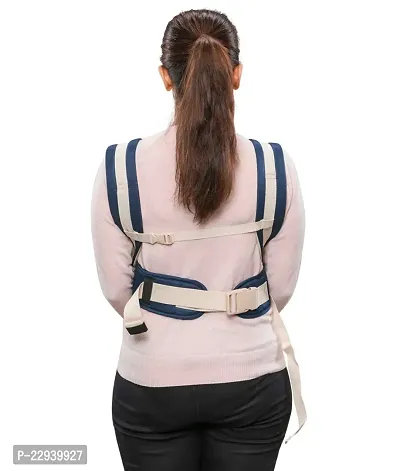 SV BABY Super Comfy Adjustable Baby Carrier 4 in 1 Carry Positions Sling cum Kangaroo Bag with Safety Belt, Buckle Straps and cushioned Leg Support for New-born/Toddler 4 to 24 Months Baby (Navy Blue)-thumb2