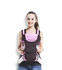 SV BABY Super Comfy Adjustable Baby Carrier 4 in 1 Carry Positions Sling cum Kangaroo Bag with Safety Belt, Buckle Straps and cushioned Leg Support for New-born/Toddler 4 to 24 Months Baby (Pink)-thumb2