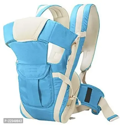 SV BABY Super Comfy Adjustable Baby Carrier 4 in 1 Carry Positions Sling cum Kangaroo Bag with Safety Belt, Buckle Straps and cushioned Leg Support for New-born/Toddler 4 to 24 Months Baby (Sky Blue)