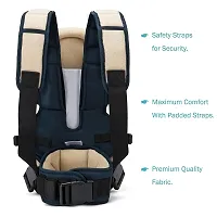 SV BABY Superior Quality Kangaroo Baby Carrier Bag With Adjustable Head Support, Padded Waist, Safety Belt Sling Baby Carrier 3-24 Months (Black Blue)-thumb1