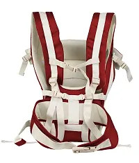 BABYTOTZ Carrier Bag 4 in 1 carry positions Adjustable New-born to Toddler Baby Sling carrier cum Kangaroo for 4 to 24 months baby with Safety Belt, Buckle Straps and cushioned leg support (Maroon)-thumb4