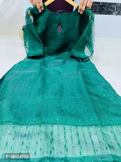 Fancy Organza Net Kurtas For Women-thumb0