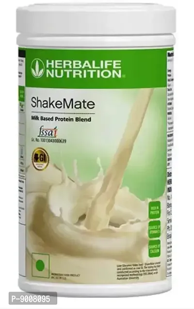 HERBALIFE Shake Mate New Milk Based Protein Blend Plant-Based Protein  (500 g, Unflavoured)-thumb0