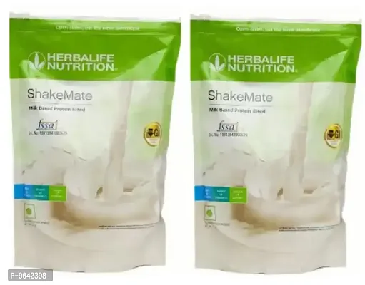 HERBALIFE Shakemate Milk based protein blend powder-500g-2 Pack Plant-Based Protein  (1000 g, VANILLA)-thumb0