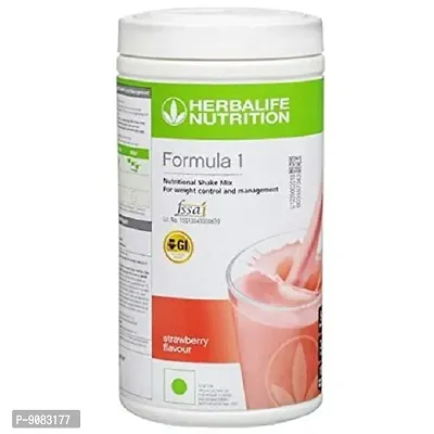 HERBALIFE Formula 1 Nutrition Shake Mix Strawberry Flavour for Weight Management Plant-Based Protein  (500 g, Strawberry)-thumb0