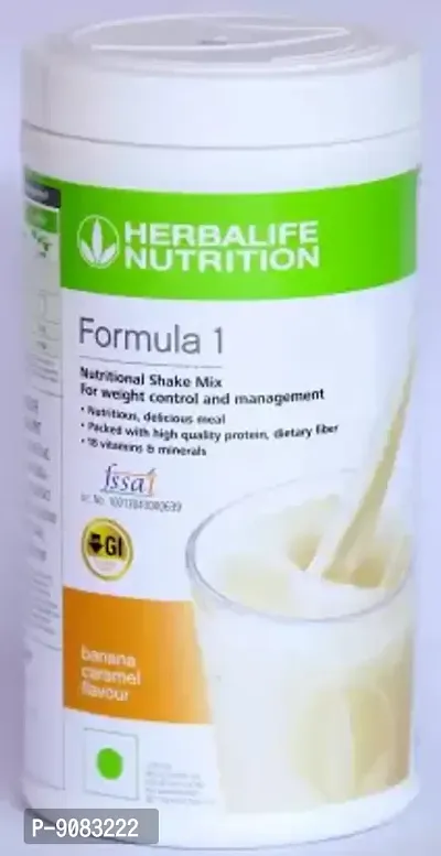 HERBALIFE Formula 1 Shake Mix - Banana Caramel Flavor For Weight Management Protein Shake  (500 g, Banana Caramel)