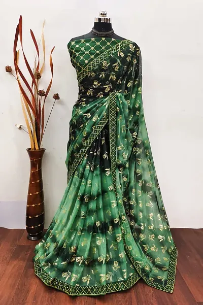 Best Selling Georgette Saree with Blouse piece 