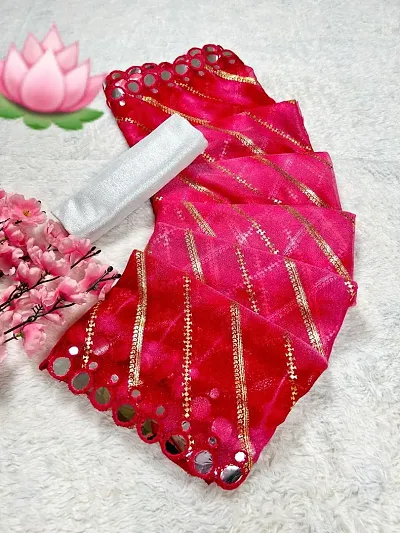 Hot Selling Silk Blend Saree with Blouse piece 