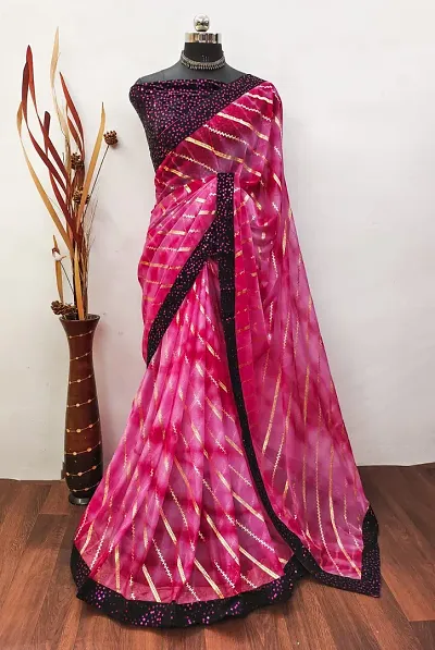 Hot Selling Art Silk Saree with Blouse piece 