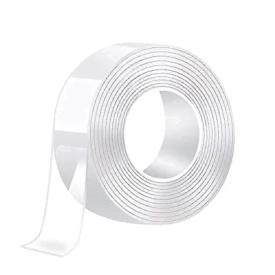 1 Pc Anti Slip Double Sided Transparent Polyurethane Tape for Carpet, Wall hanging, Craft, Home and Office Purposes