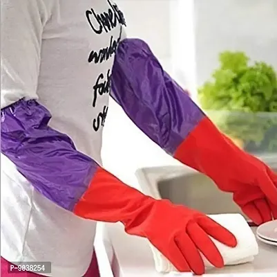 Cleaning Housework Household Gloves Long Rubber Waterproof