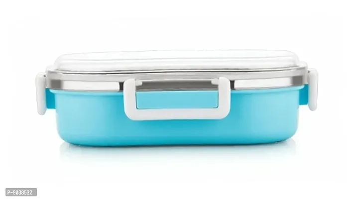 Classy Stainless Steel Insulated Lunch Box with Lid-thumb0