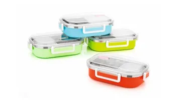 Classy Stainless Steel Insulated Lunch Box with Lid-thumb2