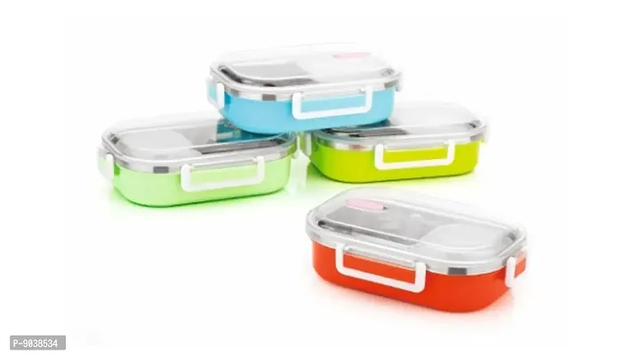 Classy Stainless Steel Insulated Lunch Box with Lid-thumb3