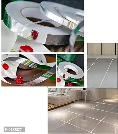 50m Tiles Silver Adhesive Decoration Tape Multi Use Tiles Sticker Waterproof Gap Sealing Tape-thumb3