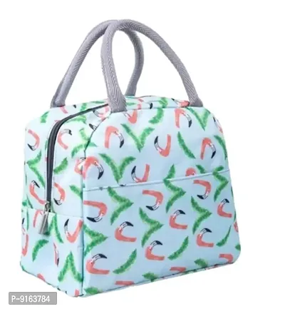 Light Green Leaf Insulated Lunch Bags Small for Women Work,Student Kids to School,Thermal Cooler Tote Bag Picnic Organizer-thumb0