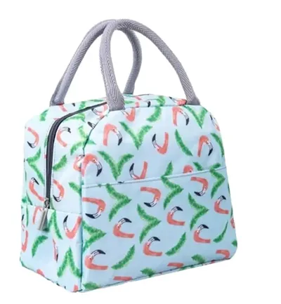 Light Green Leaf Insulated Lunch Bags Small for Women Work,Student Kids to School,Thermal Cooler Tote Bag Picnic Organizer