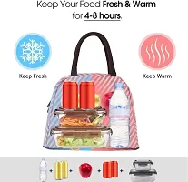 Light Yellow Leaf Insulated Lunch Bags Small for Women Work,Student Kids to School,Thermal Cooler Tote Bag Picnic Organizer-thumb1