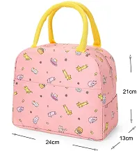 Pink Cat Insulated Lunch Bags Small for Women Work,Student Kids to School,Thermal Cooler Tote Bag Picnic Organizer-thumb1