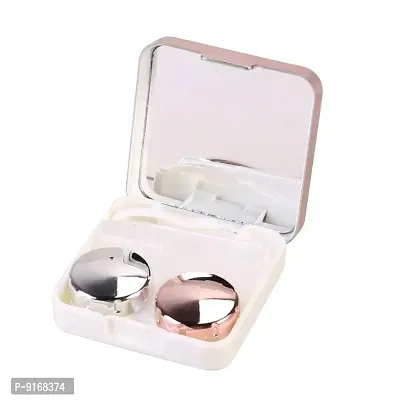 Travel Contact Lens Case Box With Mirror/Mini Simple Contact Lens Travel Case Box-thumb0
