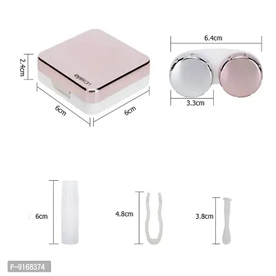 Travel Contact Lens Case Box With Mirror/Mini Simple Contact Lens Travel Case Box-thumb3