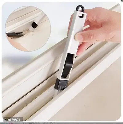 2 Pcs White  Plastic Corners  Edges Dust Multipurpose Use Cleaning Brush for Window Frame, Keyboard-thumb2