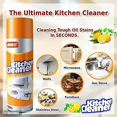Multi-Purpose Foam Cleaner Kitchen Cleaner Spray Grease Stain Remover 500ml Oil Stain Kitchen Cleaner With Fragrance Removes Unwanted Stains-thumb4