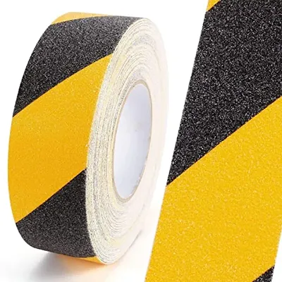 Anti-Skid Tape For Stairs Grip Tape for Outdoor/Indoor Stairs Steps Floor Ramps Heavy Duty Adhesiv Adhesive Non Slip Tape e Non Slip Tape | Safety Anti Slip tapeack &ndash; Yellow