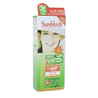 Sunscreen Sunblock Beauty Cream Spf 60 Pa+++ with Olive Extract for Sun Protection-thumb2
