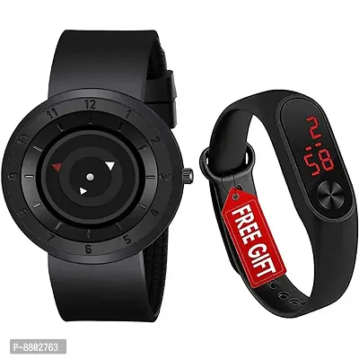 Latest Trendy Black Arrow watch with Digital Band for boys