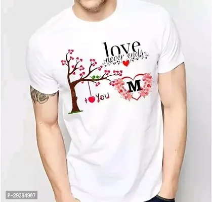 Reliable White Polyester Blend Printed T-Shirt For Men-thumb0