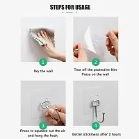 Huslu Magic Plastic Self Adhesive Sticker for Bathroom Wall Self Corner Shelves-thumb4