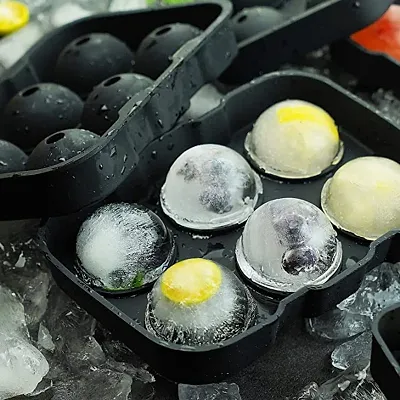 Silicone Round Ice Cube Ball Maker Silicone 6 Giant Ice Ball Cube