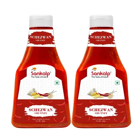 Sankalp Authentic Premium Schezwan Chutney 400gx2 Pack