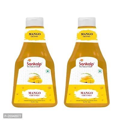 Sankalp Rich and Tangy Mango Chutney Mango Mania Savor the Flavor 425gx2 Pack-thumb0