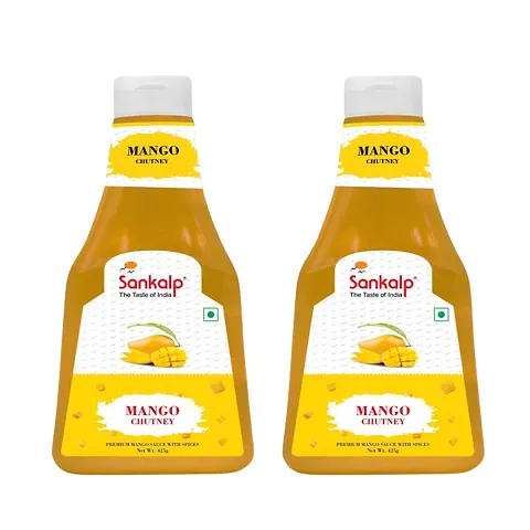 Sankalp Rich and Tangy Mango Chutney Mango Mania Savor the Flavor 425gx2 Pack