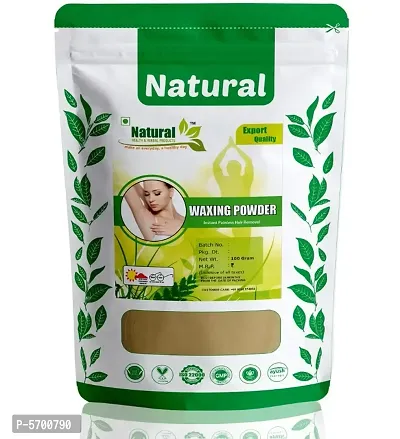 NATURAL HEALTH AND HERBAL PRODUCTS INSTANT WAXING POWDER FOR NATURALLY INSTANT REMOVER OF HAIR, D-TAN SKIN & DEAD CELL FOR ALL TYPES OF HAIR & SKIN - 100G