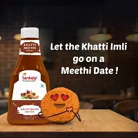 Sankalp Artisanal Khatti Meethi Chutney Taste of Tradition Sweet And Sour Tamarind Sauce Fusion Sensational Chatpati Imli Chutney 400gx4 Pack-thumb2