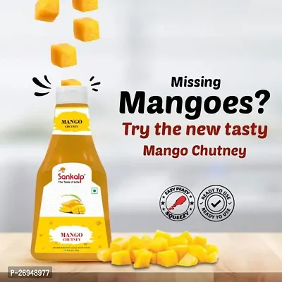 Sankalp Rich and Tangy Mango Chutney Mango Mania Savor the Flavor 425gx2 Pack-thumb2