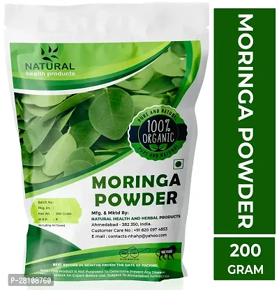 Natural Health Products Natural Moringa leaf Powder 200 gram