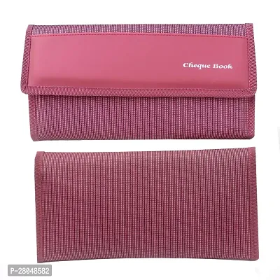 Cheque Book Holder, Card Holder, Vehicle Documents Holder With Multi Pocket Expanding Zip Pouch, Multipurpose Hand Wallet for Home, Office, Business, Shop, Transport Etc