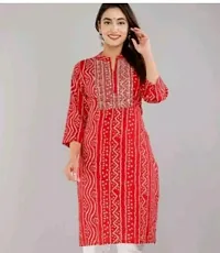 Trendy Women Rayon Kurta-thumb1