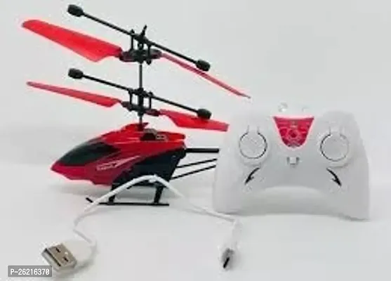 Remote Control Helicopter With Usb Chargeable Cable For Boy And Girl Childrens - Pack Of 1 (Red)-thumb0