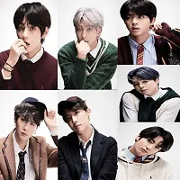 KARTMEN BTS K-Pop Music Band Paper Wall Poster for BTS Fans (Multicolour, 8.2 x 11.7 Inches)- Set of 30 (A4)-thumb1