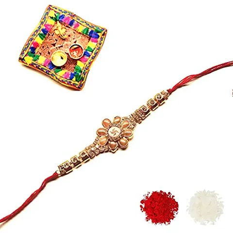 KARTMEN Shree | Rakshabandan | Rakhi for brother | Scented Rakhi | Beautifull Rakhi for Raksha bandhan Design-8 (pack of 10)