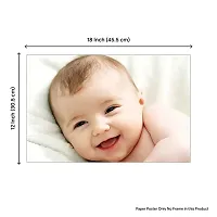 KARTMEN 300GSM Thick Paper, Gloss Laminated HD Smiling Cute Baby Combo Posters for Pregnant Women - Set of 20 (12x18-Inches, Multicolour)-thumb2