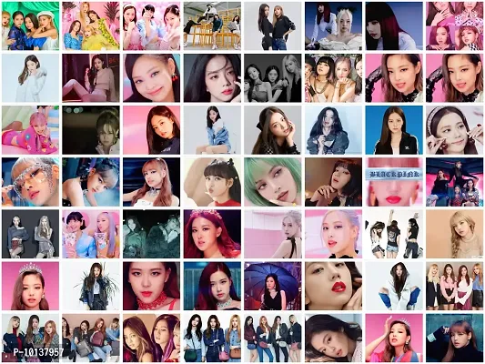 KARTMEN Pack of 56 BLACKPINK K-POP Girls Photos for Fans (8.2 x 11.7 Inches) (Size - A4)-thumb0