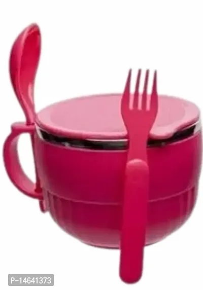 Bowl Set Lunch Box For Kids -Pink