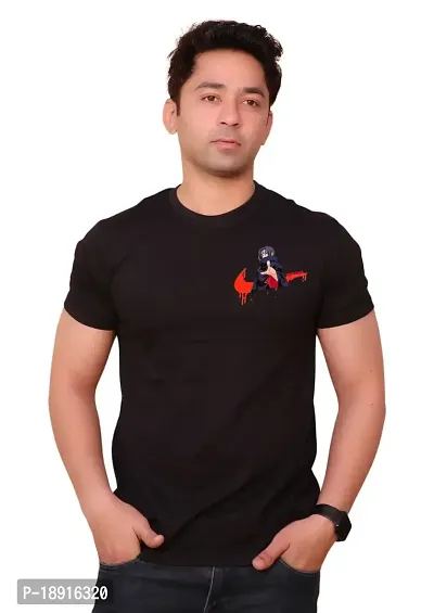 FACTALE Itachi Legend Printed Round Neck Cotton Regular Fit Tshirt for Men  Women's-thumb2