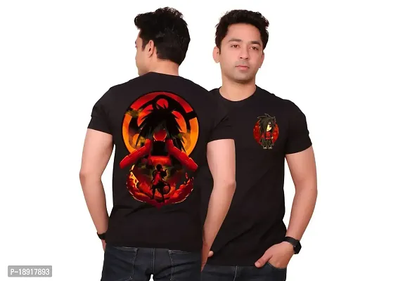 FACTALE The Uchiha Ghost Madara Printed Round Neck Cotton Regular Fit Tshirt for Men  Women's-thumb0